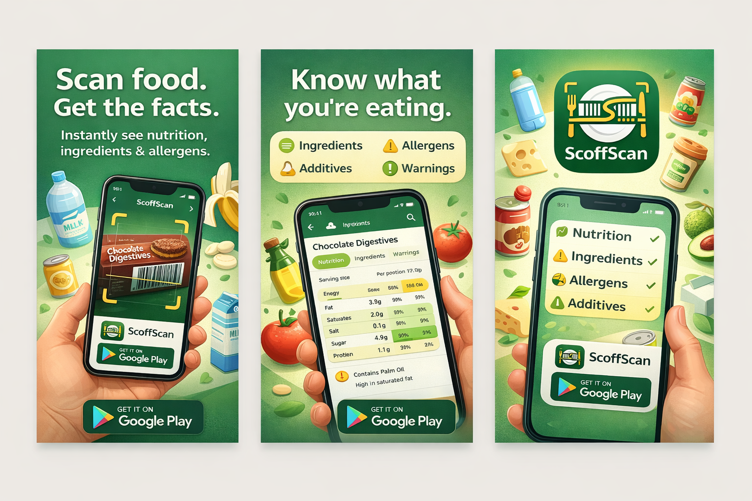 ScoffScan Play Store graphics preview